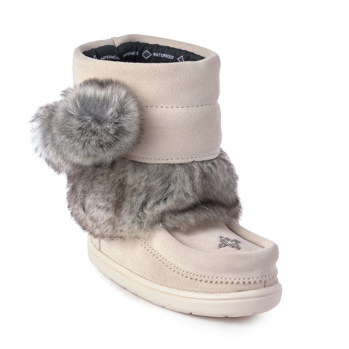 Waterproof Faux Fur Kids Snowy Owlet Winter Boot Manitobah