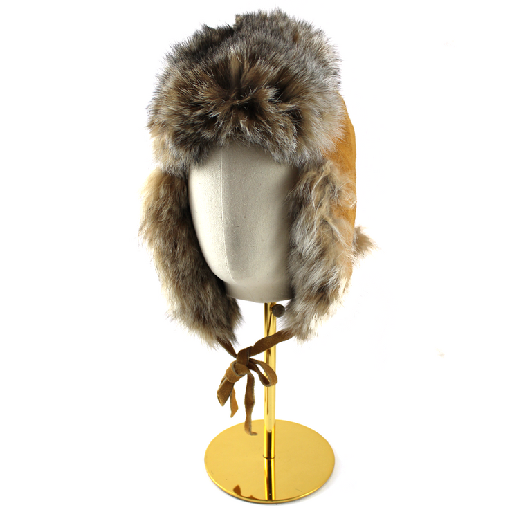 Karen Nicloux Lynx Trapper Hat