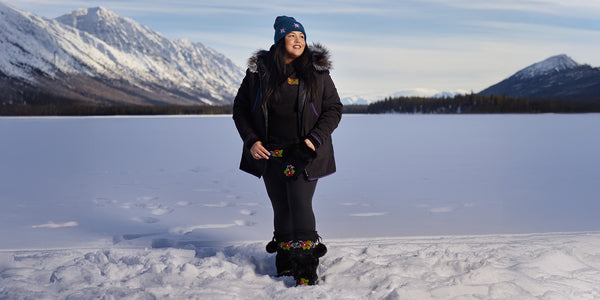 Manitobah Walking in Two Worlds Mitts