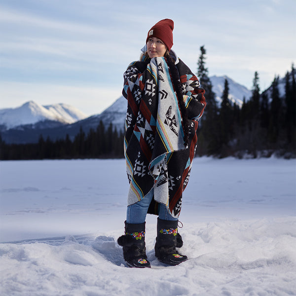 Manitobah Waterproof Walking in Two Worlds Mukluk in Black