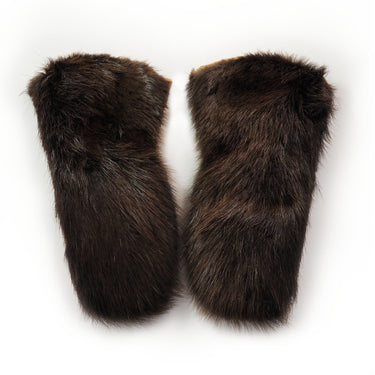 Karen Nicloux Mens Large Beaver Fur Gauntlets
