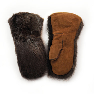 Karen Nicloux Mens Large Beaver Fur Gauntlets