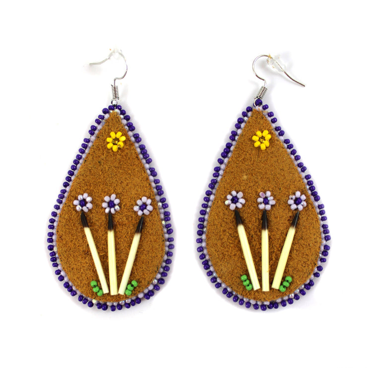 Roanne Gibbons Light Purple Flower Earrings