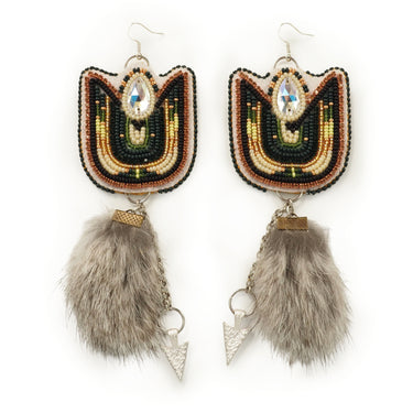 Tammy Loewen Green Floral Earrings