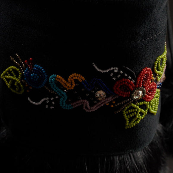 Heather Dickson Quote over Ankle Mukluk